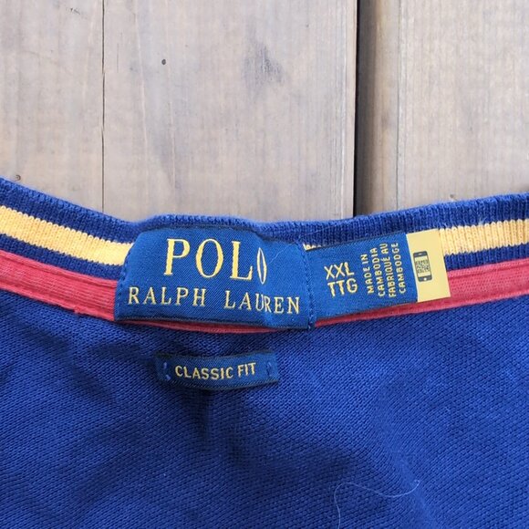 Polo Ralph Lauren España Crest Tank Top Navy Blue – Men’s XXL Classic Fit - Picture 2 of 5